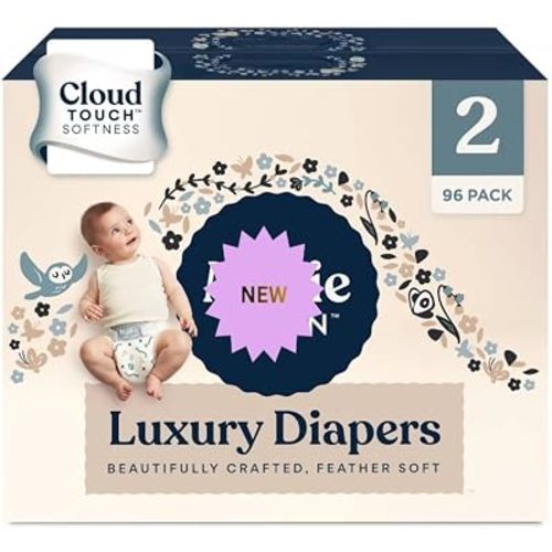 New~Millie~Moon Lux~URY Diapers – Ultra Soft CloudTouch Diapers with 12 Hour Absorbency (Size2-96Count)