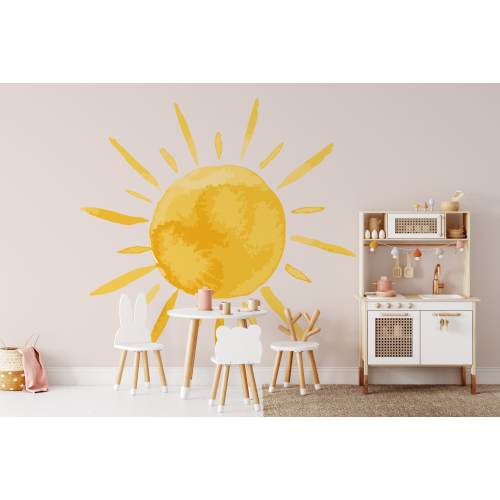 Boho style sun wall decal, boho style, boho wall decal, boho wall sticker, circle wall decal, geometric wall decal, large wall decal