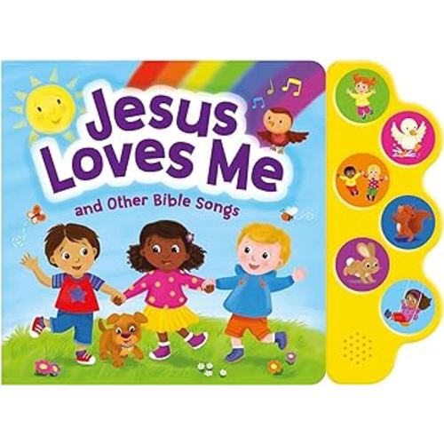 Jesus Loves Me and Other Bible Songs - Christian Children’s Books with 6 Sound Buttons for Toddlers