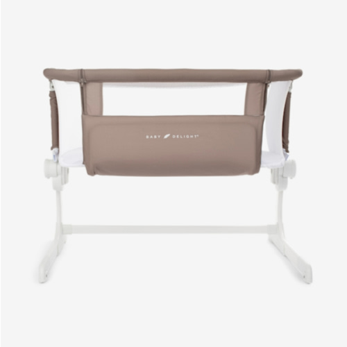 Baby Delight Beside Me Dreamer Bassinet | Bedside Sleeper & Baby Bassinet | 6-Position Height Adjustment | 100% GOTS Certified Organic Cotton Fabric | Organic Mocha