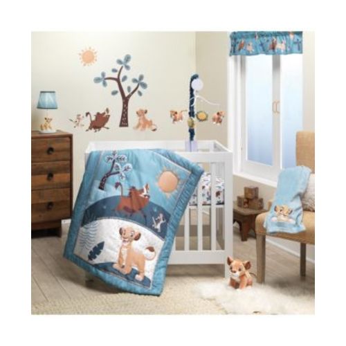 Disney Baby Lion King Adventure Blue 3-Piece Mini Crib Bedding Set