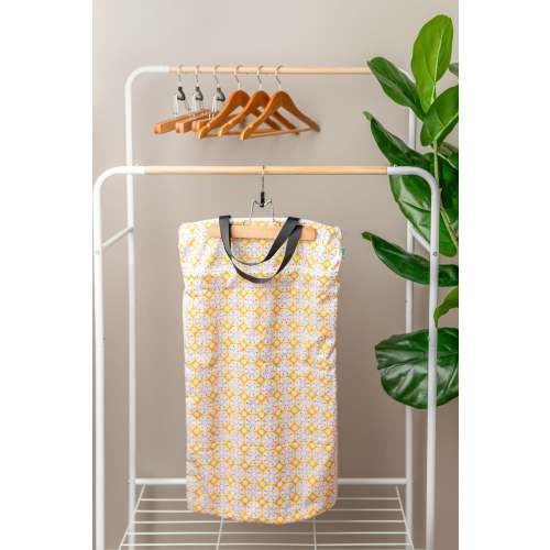 Basics Large Zipper Hanging Wet Bag, Laundry Bag with Handles