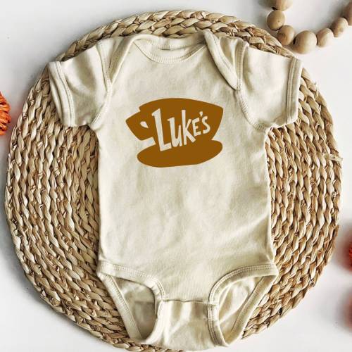 Natural Luke’s Diner Premium Onesie, Gilmore Girls Onesie, Gilmore Girls Baby Shirt, Baby Bodysuit