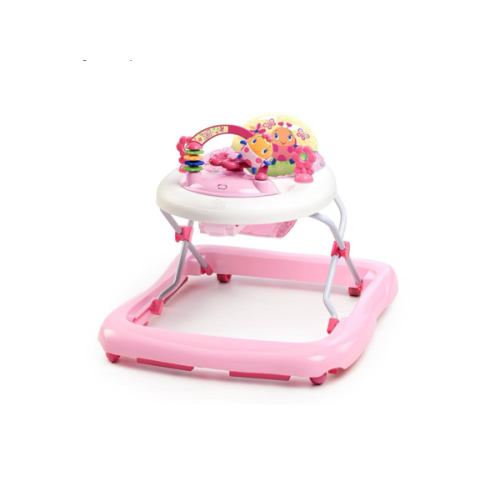 Bright Starts JuneBerry Walk-A-Bout Baby Walker and Entertainer, Removeable Floor Toy, with Easy Fold Frame for Storage, Ages 6 Months +