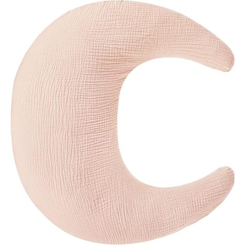 SWESEN Nursing Pillow Cover, Soft Removable Cover for Breastfeeding Pillows, Pillow Slipcover for Baby Boys and Girls, Comfortable & Breathable, Light Pink, Washable (Only Cover)