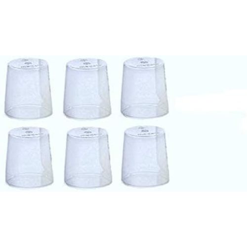 (6) Medela Clear Travel Caps/Bottle Cap/Nipple Cap/Collar Cap - Genuine for Use with Collar Ring - Medela Bottles