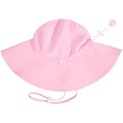 Unisex Baby Sun Hat with UPF 50+ Outdoor Adjustable Beach Hat,Baby Girl Wide Brim Bucket Hats for Infant Toddler Little Boy