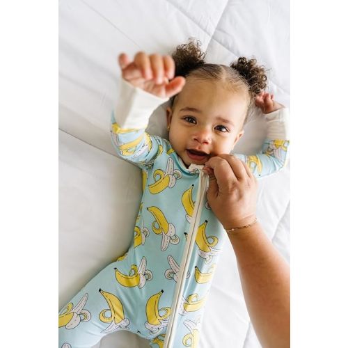 Little Sleepies Pajamas for Baby Boys & Girls, Viscose from Bamboo Baby Pajamas, Snug Baby Sleeper, Toddler PJs, 2-Way Zipper