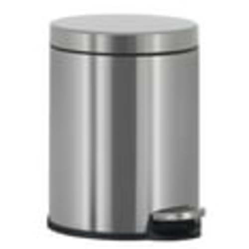 FDW 1.6 Gallon Stainless Steel Mini Step Kitchen Trash Can with Lid, Foot Pedal for Indoor(Silver)