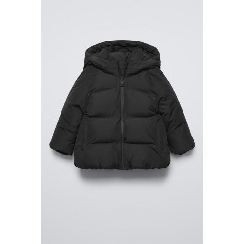 WATER REPELLENT PUFFER JACKET - Black | ZARA United States