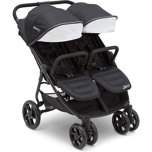 Jeep Destination Ultralight Side x Side Double Stroller, Midnight
