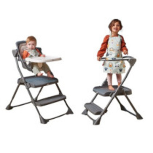 The First Years 2-for-1 Baby High Chair and Toddler Tower