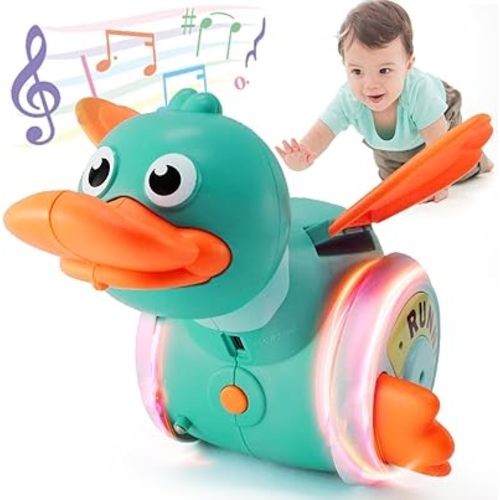 Sizobi Baby Musical Duck Toys - Infant Tummy Time Toys with Music & Lights for 0-3, 3-6, 12 Months & 1-2, 3-4 Years Old Boys & Girls