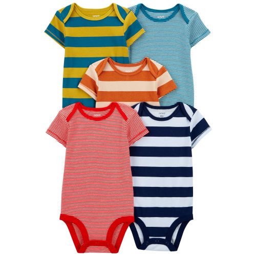 Baby 5-Pack Short-Sleeve Bodysuits - Carter's | Carter's