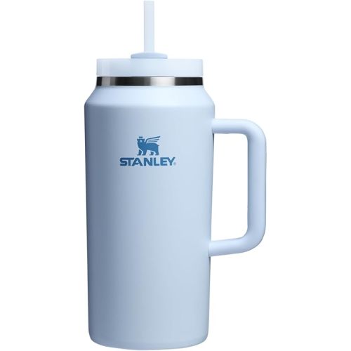 Stanley Quencher H2.0 Tumbler with Handle & Straw 64 oz | Flowstate 3-Position Lid | Large Capacity for Travel & Sports | Insulated Stainless Steel Cup | BPA-Free | Glacier