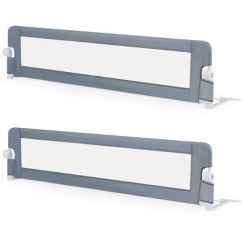 Safstar 2PCS 71" Toddler Foldable Bed Rail w/ Adjustable Safety Strap Bedrail Guard