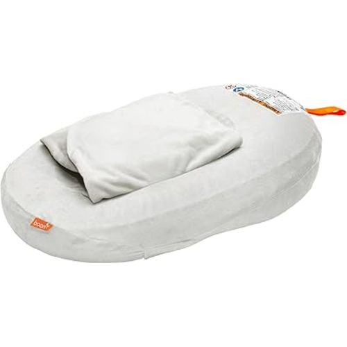 Boon Puff+ Inflatable Baby Bather - Infant Bathtub Includes Microfleece Cover, Swaddle Wings, and Storage Bag – Inflatable Baby Bathtub for Newborns and Infants