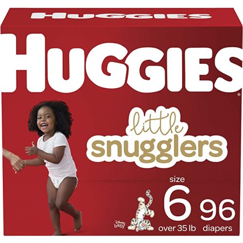 Baby Diapers Size 6, 96 Ct, Huggies Little Snugglers - Size 6 (96 Count)