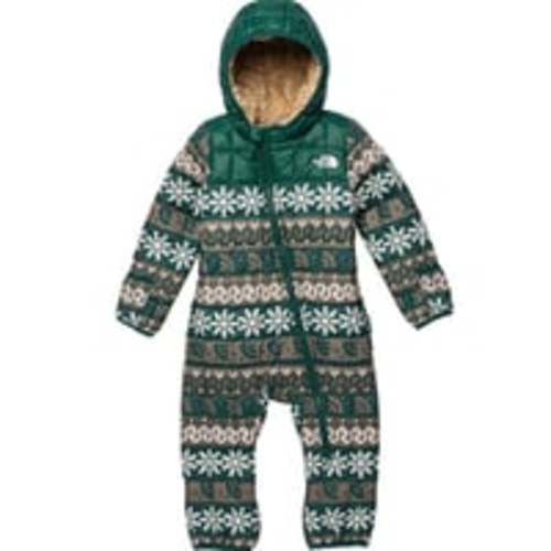 The North Face Baby Thermoball Snowsuit Bunting Green Toddler 0-3 Months NWT