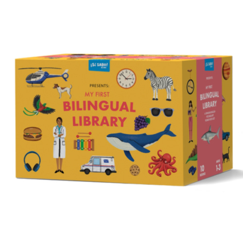 My First Bilingual Library: A Spanish-English Vocabulary Board Book Set of Colors, Numbers, Animals, ABCs, and More (Sí Sabo Kids #2) (Boxed Set) | Copperfield’s Books Inc.