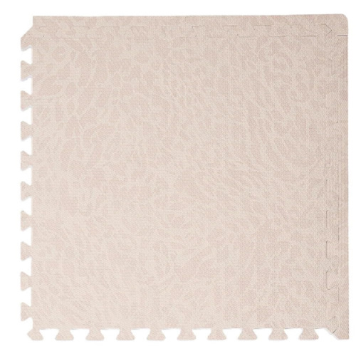 Toddlekind Playmat - Premium Foam Playmat, 4 x 6 feet, 6 Tile Extra Thick Foam Floor Puzzle Mat for Babies/Toddlers Stylish, Non-Toxic, Odorless. Perfect for Tummy Time & Play. 0m+ (Cream/Off White)