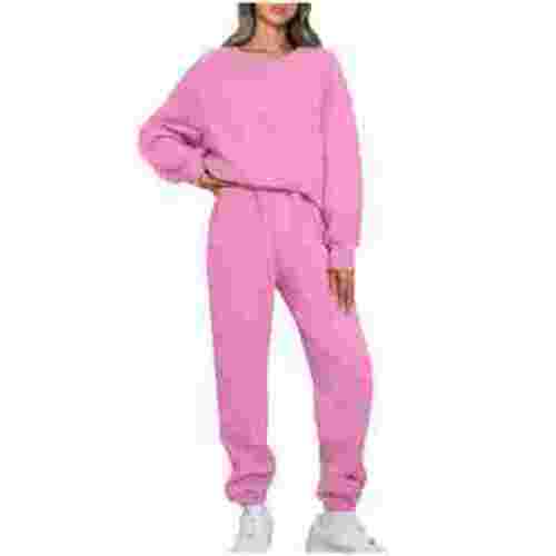 Jgppe Womens 2 Piece Outfits Sweatsuit Solid Color Oversized Sweatshirt Baggy Jogger Pants Winter Fall Lounge Sets