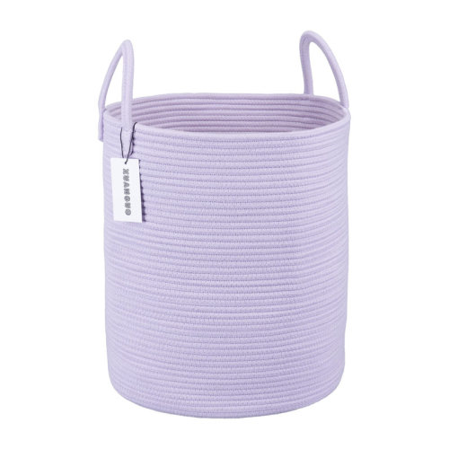 Dakota Fields Rope Laundry Basket Hamper For Clothes Decorative Woven Storage Basket For Living Room Bedroom Boho Tall Rope Baskets For Blanket Toys Baby Nursery Hamper Bin Large | Wayfair