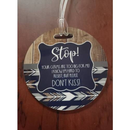 Stop! dont touch/ Stroller Tag / Car Seat Tag / Germ Tag / Don&#39;t Touch Sign / Preemie / NICU, New mom, Baby gift ideas, Shower gifts,