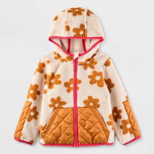 Toddler Fleece Jacket - Cat & Jack™, Color: Cream  - Out of Stock, Size: 2T  - Out of Stock