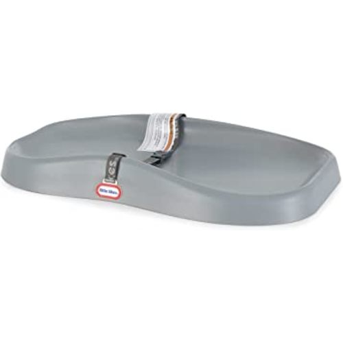 Little Tikes Deluxe 2 in 1 Baby Infant Comfortable Soft Foam Changing Pad and Floor Play Mat with Safety Restraint Belt, Gray