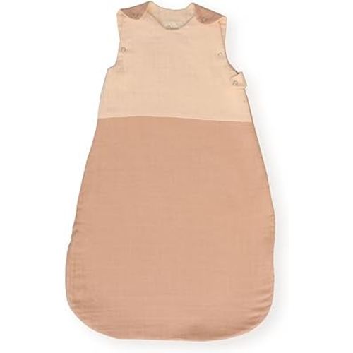 Crane Baby Wearable Blanket, Wearable Soft Cotton Baby Blanket for Boys and Girls 0-9 Months, Desert Rose and Copper, 19”w x 30”h