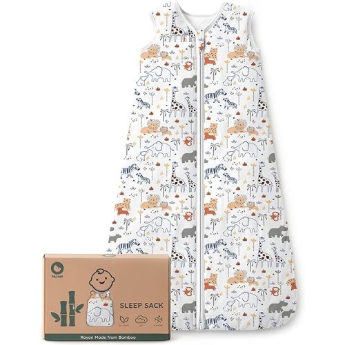 Baby Sleep Sack 0-6 Months Rayon Made From Bamboo 1.0 Tog Soft Wearable Blanket Baby Sleeping Bag for Infant Newborn 2-Way Zipper Toddler Sleep Sacks