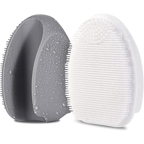 Silicone Face Scrubber,2 Pack Face Scrubber for Women Men, Manual Face Exfoliator Brushes Scrubber,Facial Cleansing Brush for Exfoliating Blackhead Remover Acne Pore Cleansing Massaging