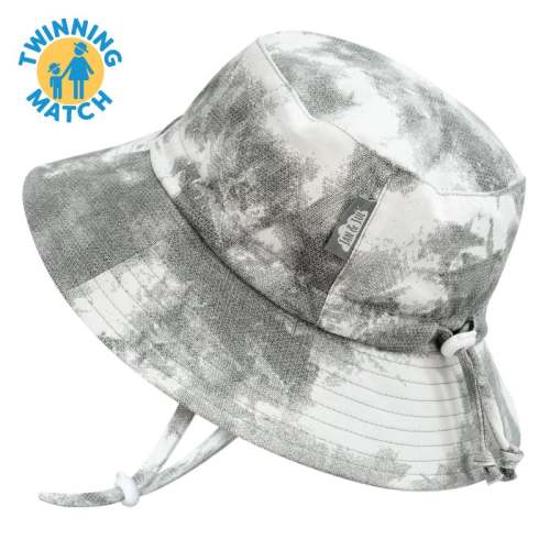 Kids Cotton Bucket Hats | Black Tie-Dye for Toddlers | Jan & Jul