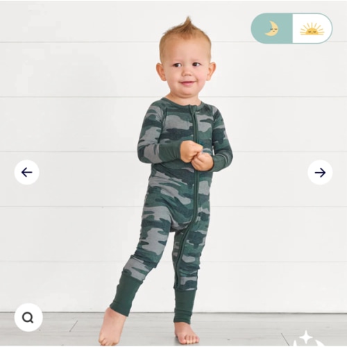 Vintage Camo Zippy - Little Sleepies