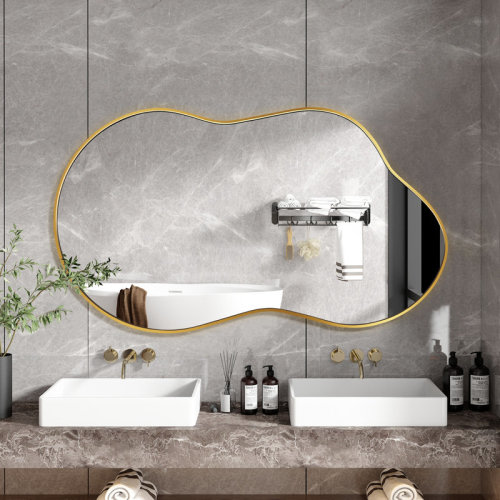 Ivy Bronx Nadara Asymmetrical Metal Wall Mirror & Reviews | Wayfair