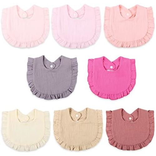 Baby Bibs Muslin Drool Teething Drooling Bibs for Baby Girl Boy Muslin Cotton