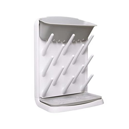 Ubbi Vertical Baby Bottle Drying Rack, Space Saving Countertop Drying Rack Baby Accessory, Gray - Gray Bottle Drying Rack