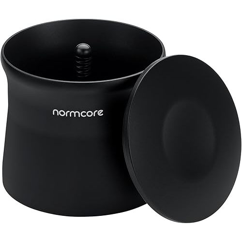 Normcore 58mm Magnetic Dosing Cup, Espresso Portafilter Dosing Cup, Barista Coffee Grinder Dosing Tools Fit 58mm Portafilter Basket, Matte Black Anodized Aluminum