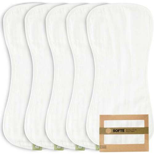 SOFTE Muslin Baby Burp Cloth, Soft White - KeaBabies Bibs & Feeding | Maisonette