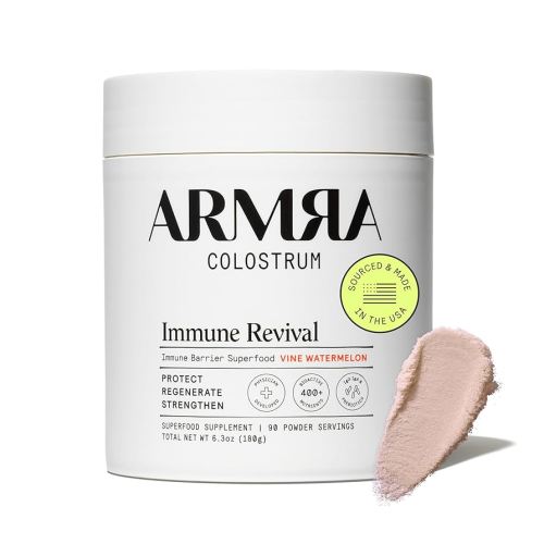 ARMRA Colostrum™ Powder | Vine Watermelon | Gut Health & Bloating | Skin & Hair | Immunity | Keto, Gluten & Fat-Free | 90 Servings