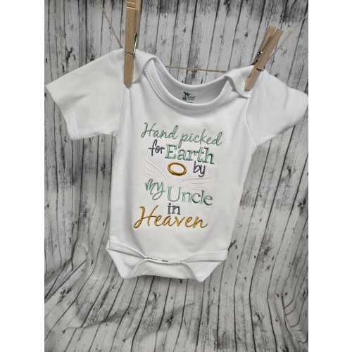 Hand picked for earth by my Uncle in Heaven, baby shower gift