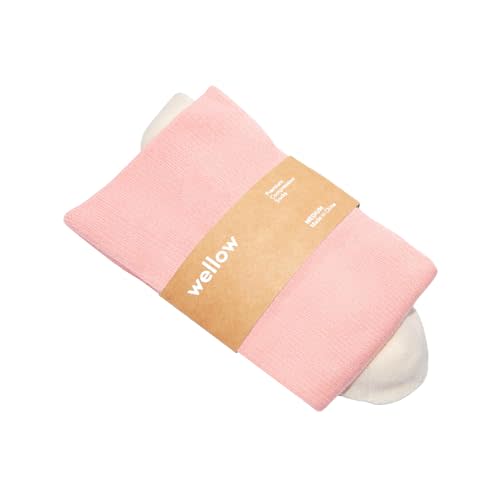 Wellow Knee High Compression Socks for Men & Women, 18–25 mmHg, Bamboo Viscose, Swelling Relief