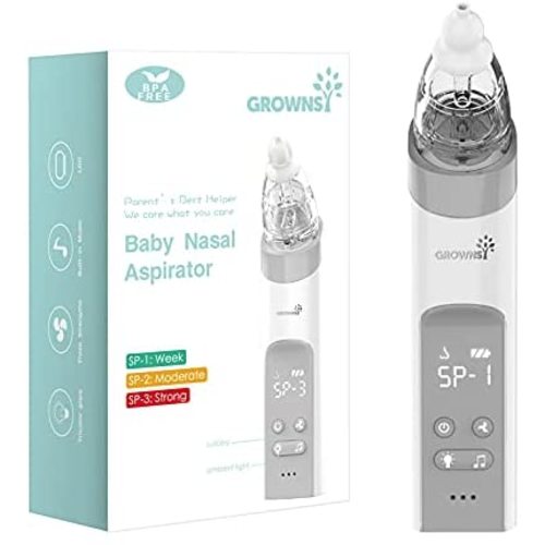 Baby Nasal Aspirator | Baby Nose Sucker | Nose Sucker for Baby - Baby Nose Cleaner, Automatic Nose Sucker for Infants, Rechargeable, with Music & Light Soothing Function