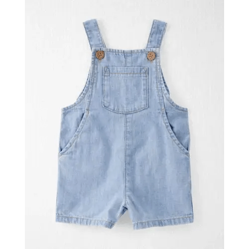 Baby Organic Cotton Chambray Shortall - Little Planet | Carter's