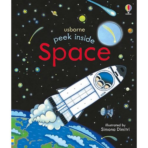 Peek Inside Space Board book – Lift the flap, November 7, 2023