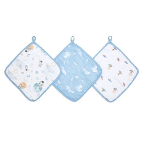 essentials cotton muslin washcloths 3 pack
