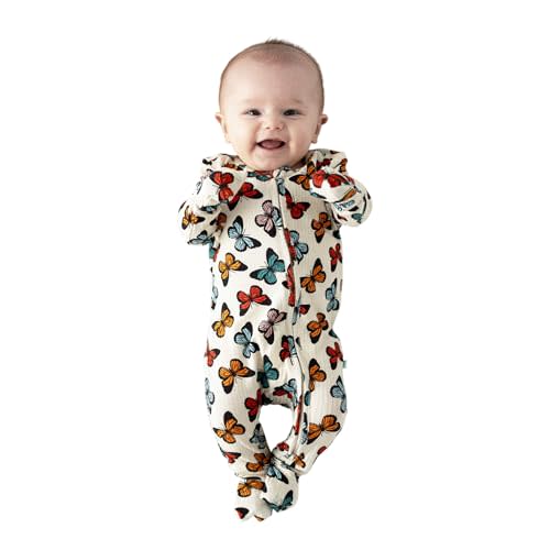 Posh Peanut Convertible Baby Sleepers - Girls Footless Baby Pajamas with 2 Way Zipper for Easy Diaper Changes