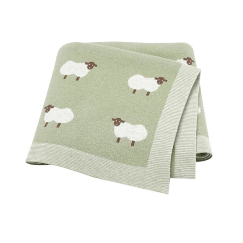 Sheep Knitted Blanket
