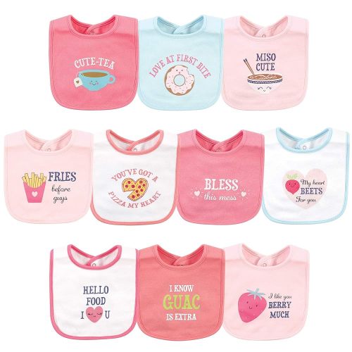 Hudson Baby Unisex BabyCotton Bibs